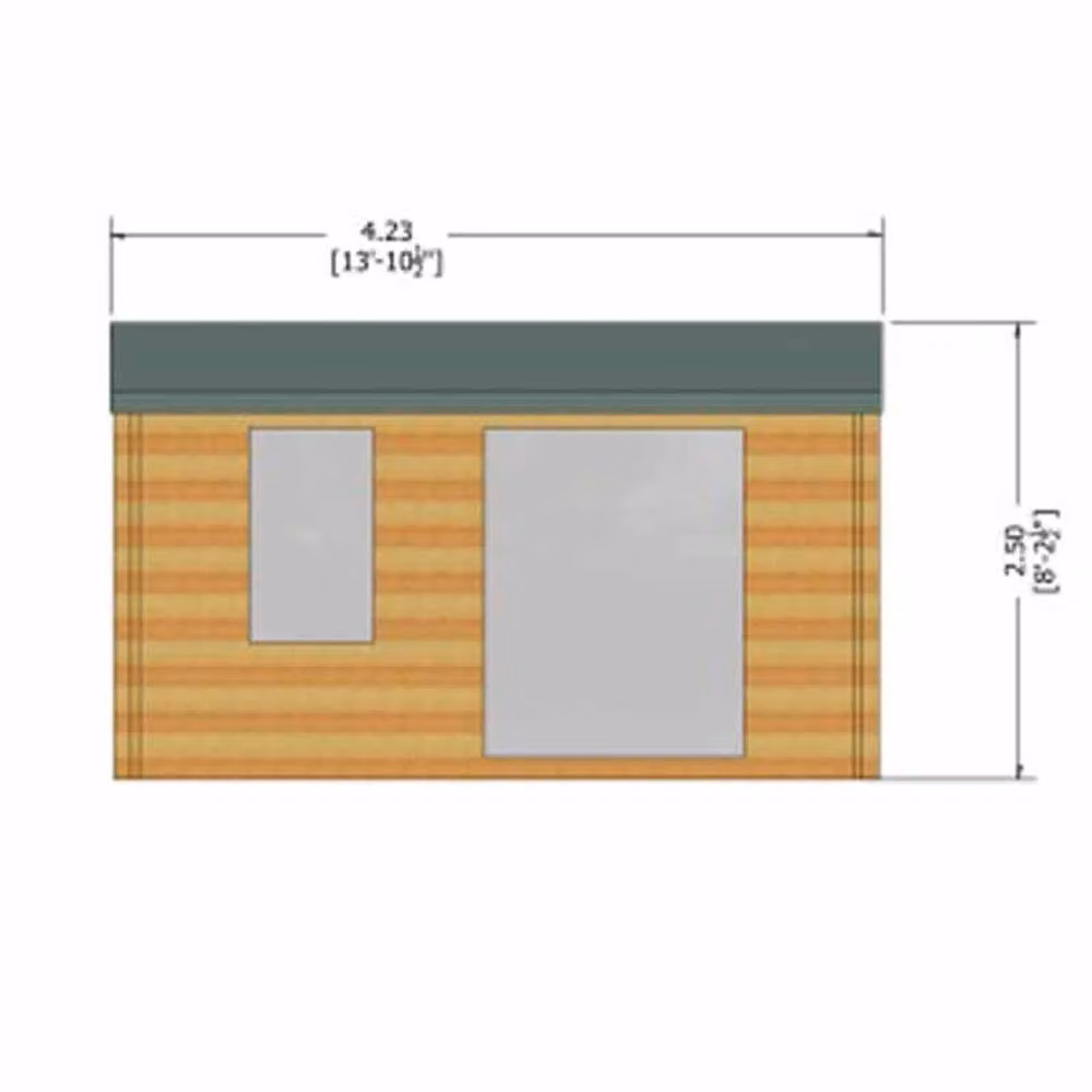Shires Marlborough 28 mm Log Cabin in Beige – 3