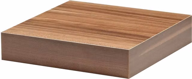 RBUK Modern Floating Wall Mounted Shelf Kit in Walnut Brown, Width: 25 cm