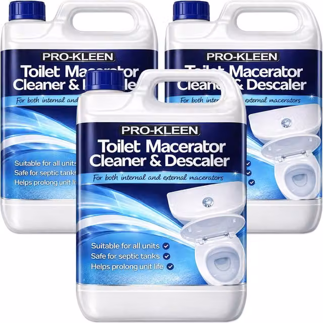 Pro-Kleen Toilet Macerator Cleaner and Descaler, Blue
