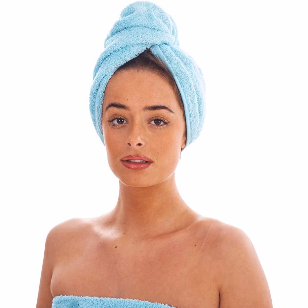Keanu Multicolour Cotton Terrycloth Turban Towel Pack of 3 – 2