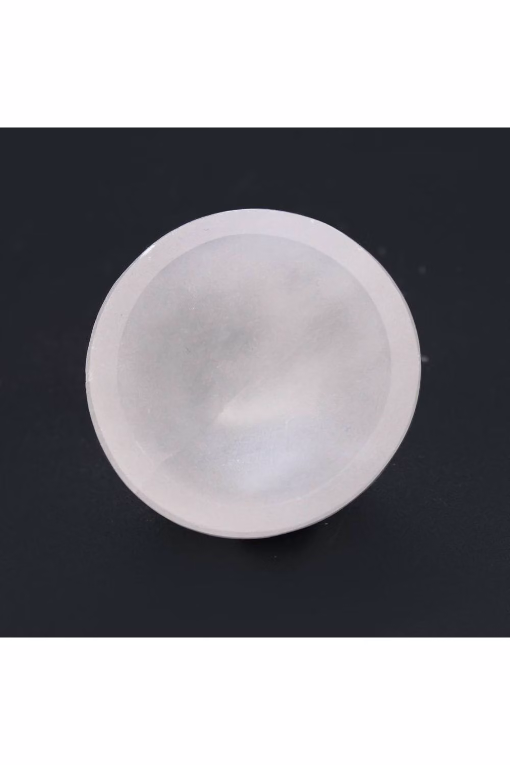KDMD White Selenite Round Stone Bowl, Diameter: 6 cm – 2