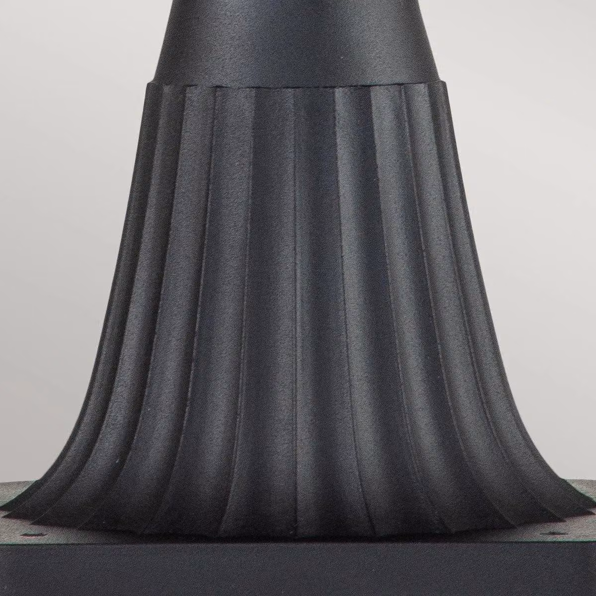 Netlighting Chicago Outdoor Pedestal Lantern in Black with Transparent Glass, IP44 Rated – 3
