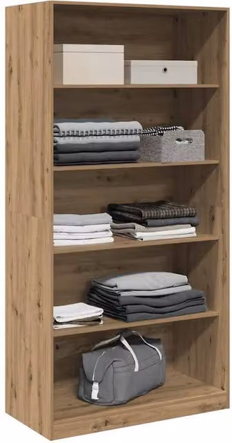 Berkfield Home Artisan Oak Wardrobe in Brown, W/D/H: 100 x 50 x 200 cm – 1