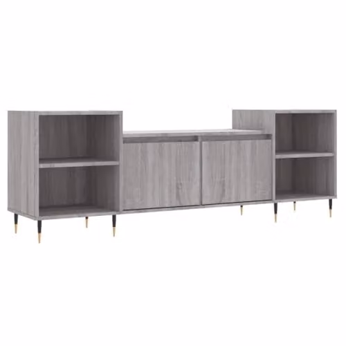 vidaXL TV Cabinet in Grey Sonoma, W/D/H: 160 x 35 x 55 cm
