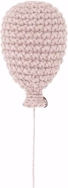 Zuri House Crochet Balloon Wall Decoration, Set of 3, Pale Pink