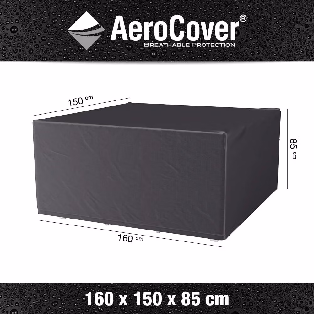 Ruma AeroCover Waterproof Polyester Outdoor Furniture Set Cover in Dark Grey, W: 160 cm, D: 150 cm, H: 85 cm – 2