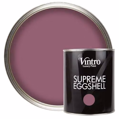 Vintro Eggshell and Satin Furniture Paint for Walls, Wood and Trim, Purple, 1 Litre