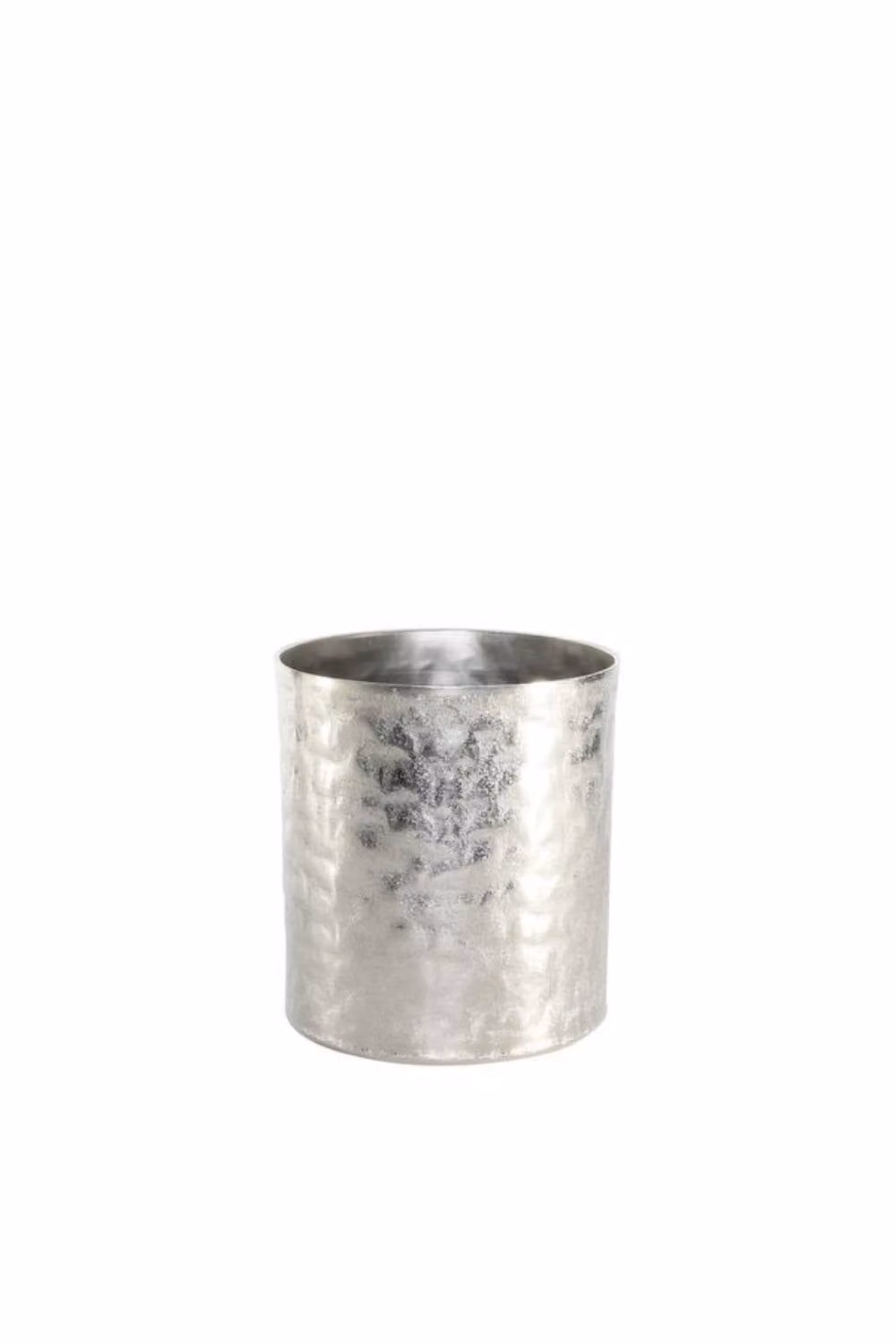 KDMD Apollo Cylinder Silver Metal Pot, Diameter: 17 cm – 2