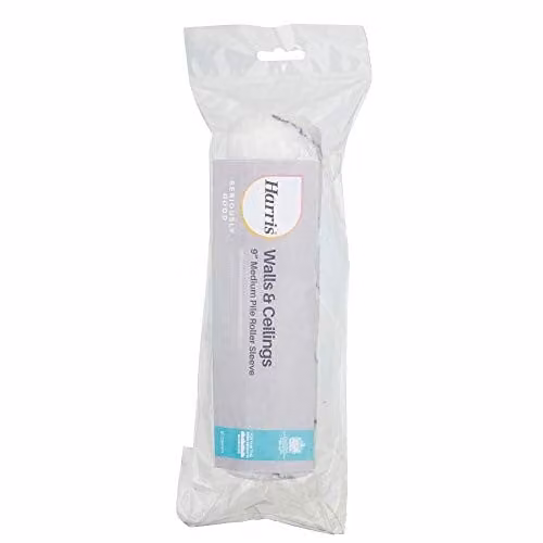 Harris Seriously Good Medium Pile Replacement Roller Sleeve for Water Based Paints, 9in, Grey and White