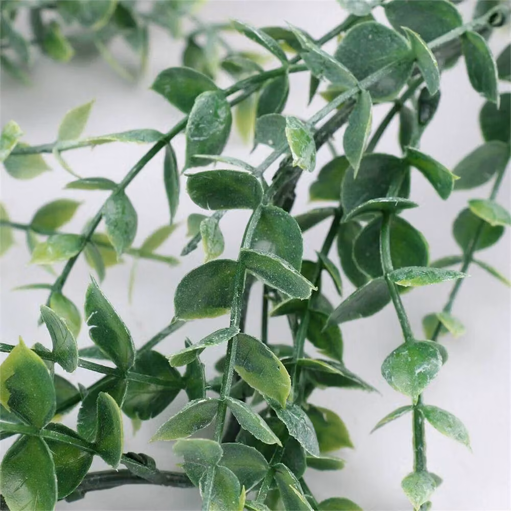 FLAVORA Green Artificial Eucalyptus and Willow Leaf Garland – 4