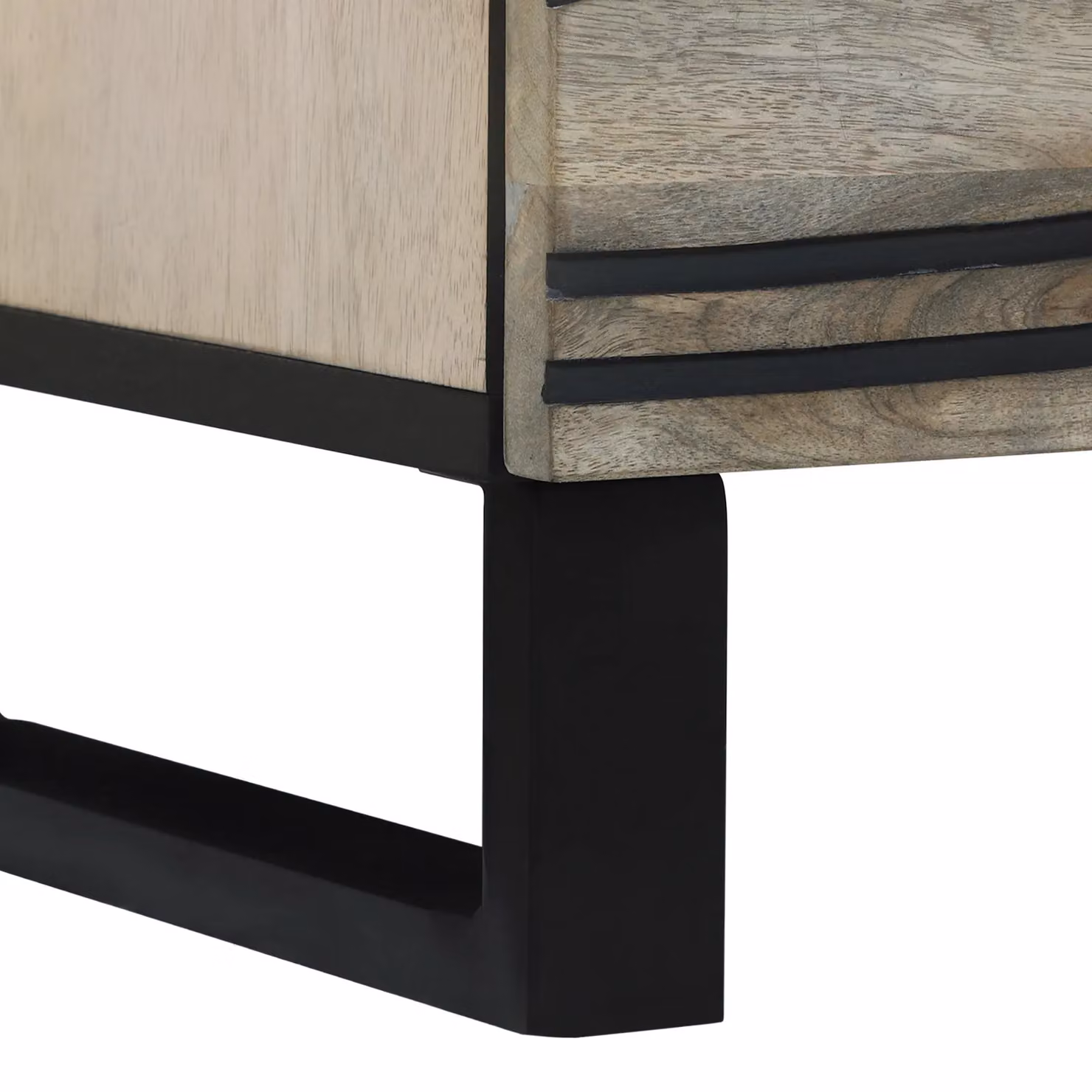 Berkfield Home Set of 2 Bedside Tables in White and Black, W/D/H: 40 x 33 x 46 cm – 7