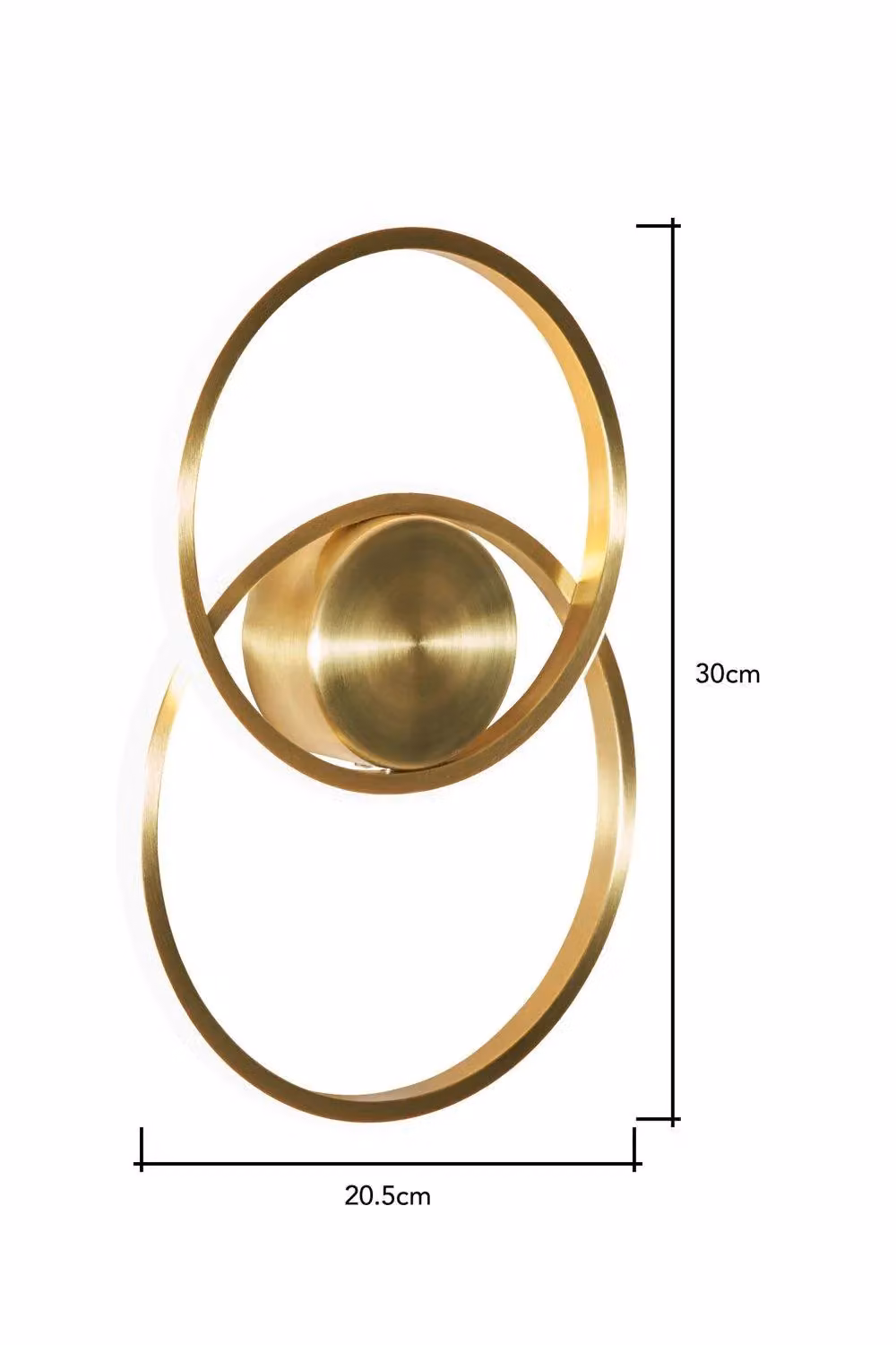 BHS Lighting Pei Ring Wall Light in Gold/Brass – 2