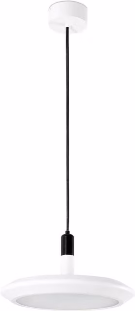 Faro Planet LED Dome Suspended Ceiling Pendant Light in White