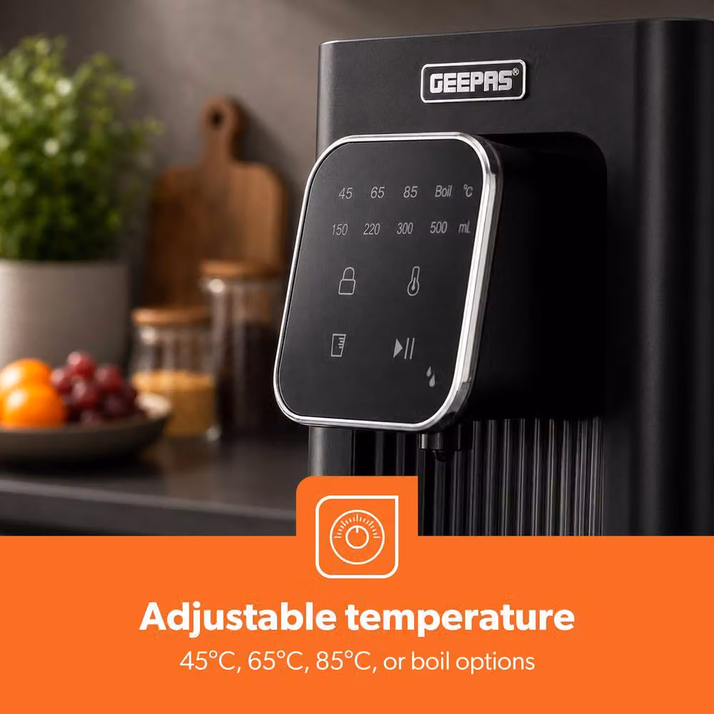 Geepas Instant Hot Water Dispenser with Strix Filter, 2.5L Capacity, Black – 3