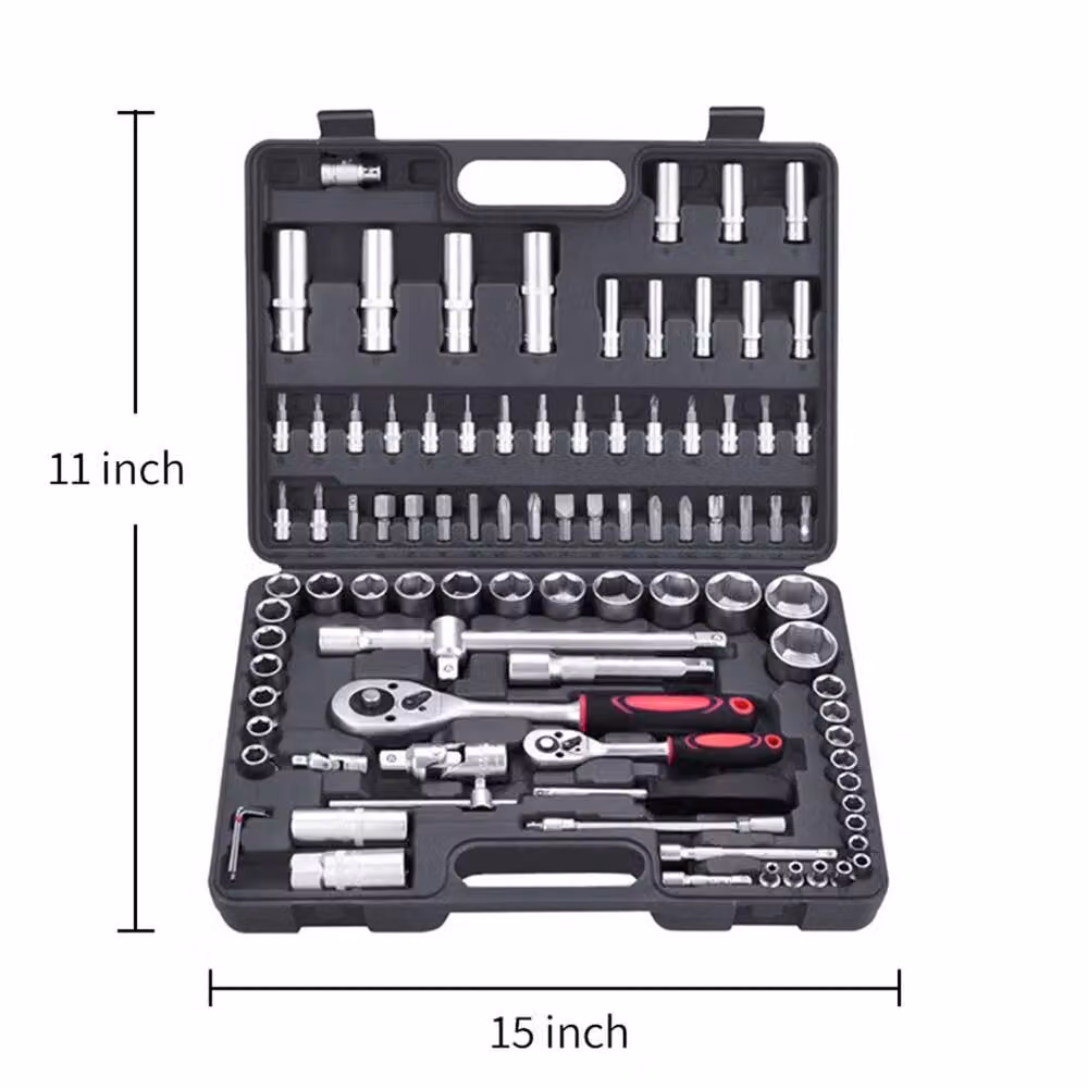 NESTLUNE 94 Piece 1/2" and 1/4" Drive Socket and Screwdriver Set in Black – 2