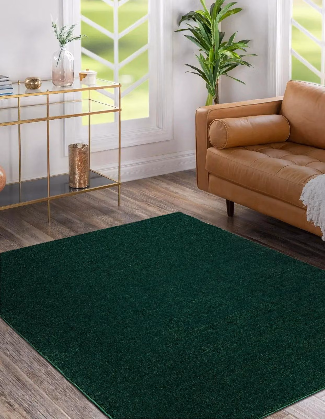RugsX Softy Green Rectangular Rug, W: 80 cm, L: 150 cm – 4