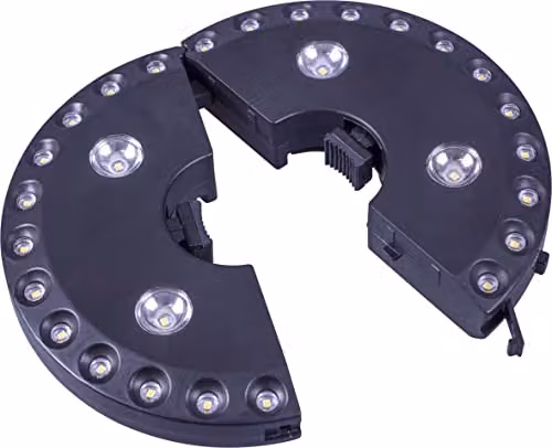 St Helens Home & Garden Black Cordless 28 LED Parasol Light – 3