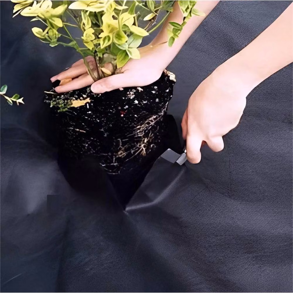 EONLION Black Weed Control Fabric, 3 Rolls, W: 1.5 m x L: 8 m – 2