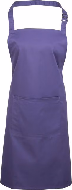 Premier Purple Bib Apron with Pocket for Professionals – 2
