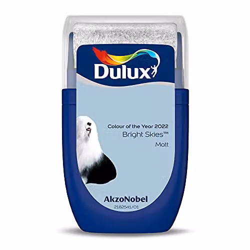 Dulux Bright Skies Blue Water Based Walls and Ceilings Tester Paint, 30 g
