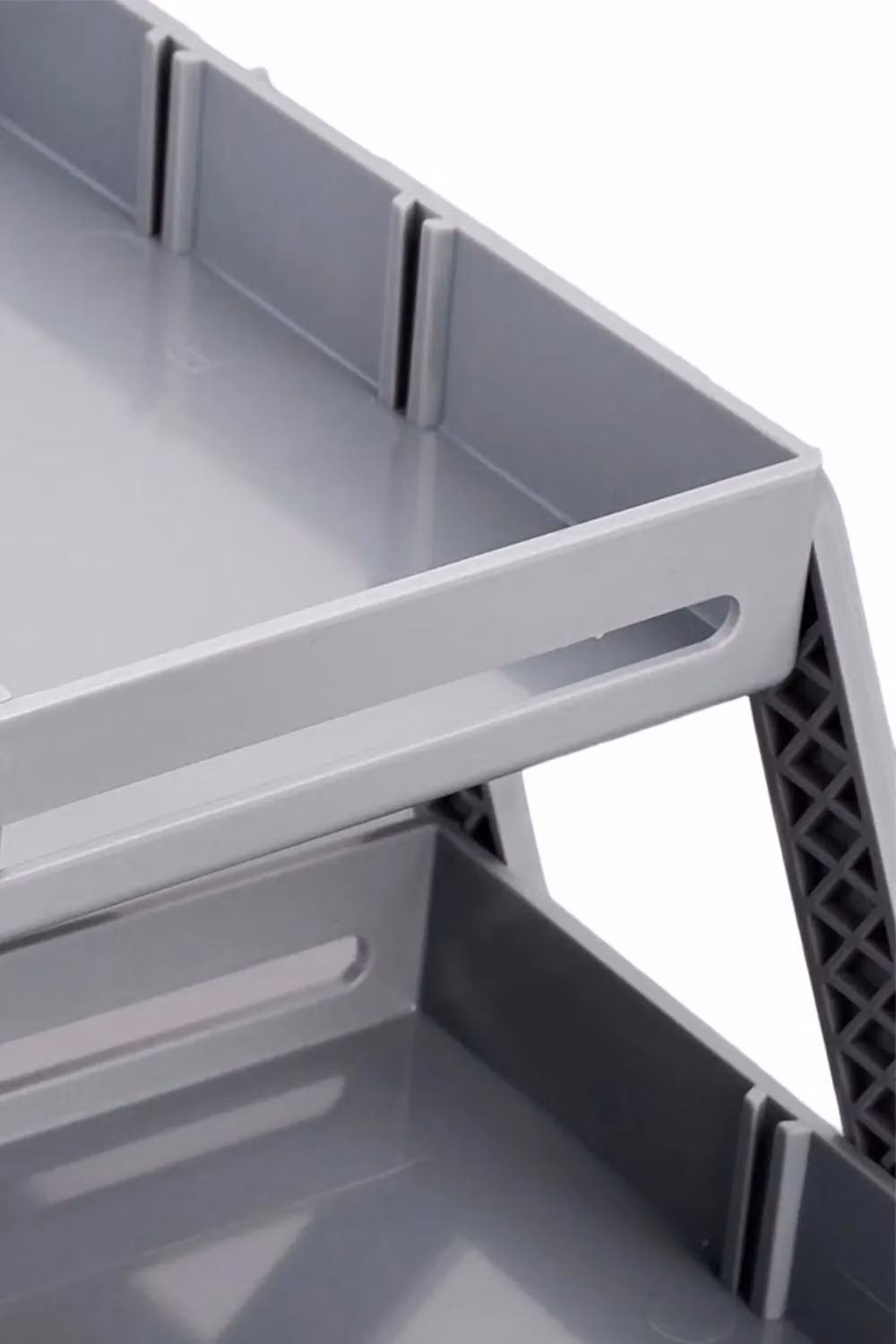Living and Home Versatile Expandable Multi-tier Cutlery and Kitchenware Organiser Tray in Grey – 6