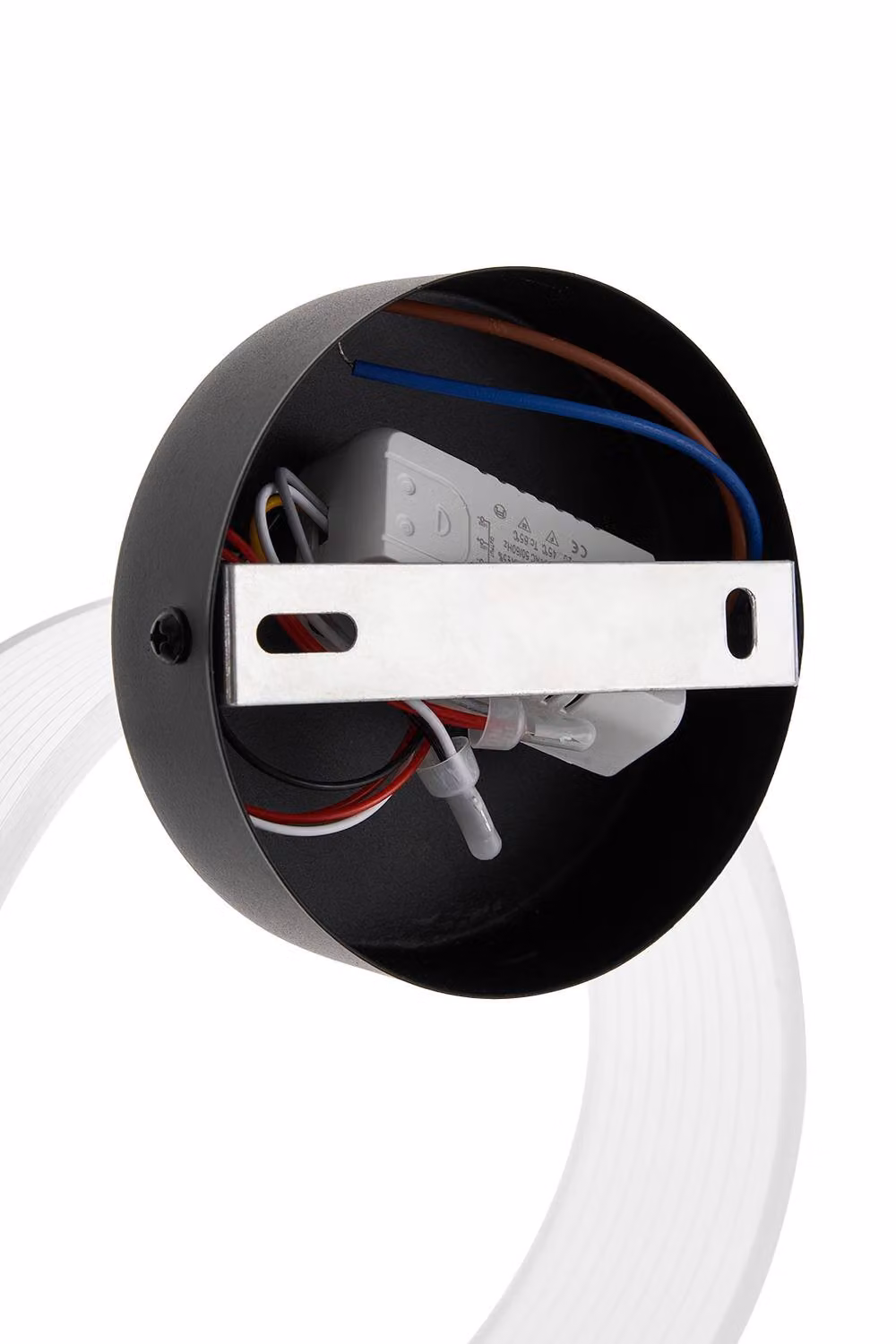 Living and Home Modern Ring LED Wall Light in Black – 4