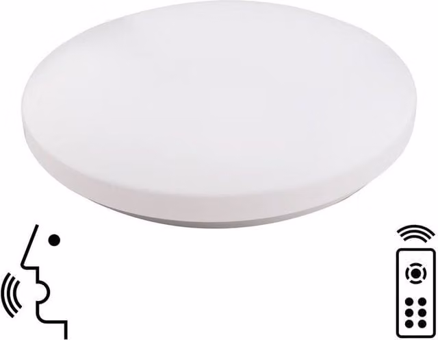 Netlighting Zero Smart Round LED Ceiling Light, White, 56W, 3500lm, 3000-5000K with Remote Control