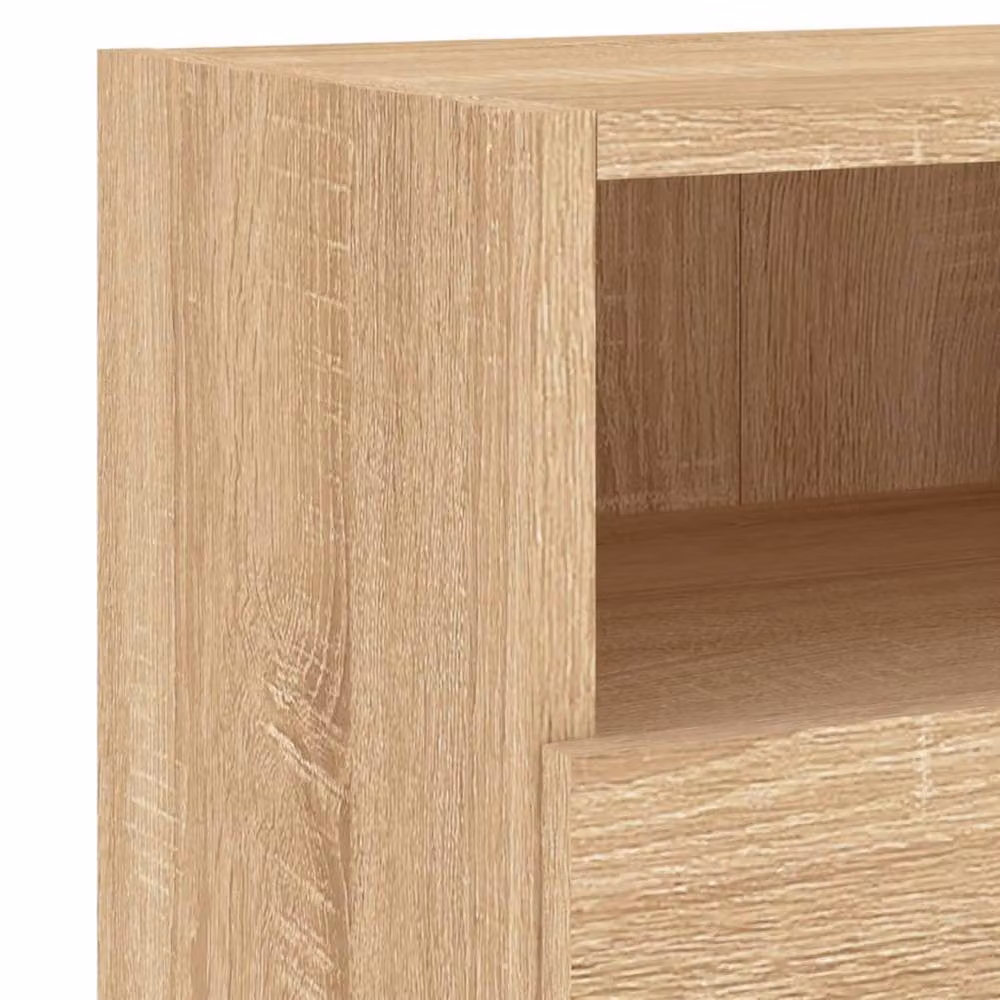 Berkfield Home Set of 2 Sonoma Oak TV Wall Cabinets in Light Brown, W/D/H: 60 x 30 x 30 cm – 4