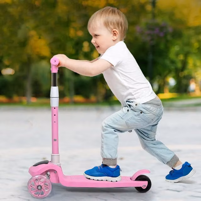Dekko Height Adjustable and Foldable Kids Scooter in Pink or Blue