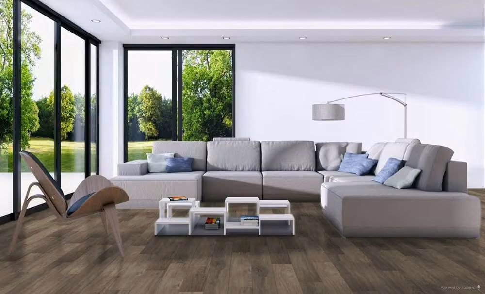Luvanto Design Wood Effect Glue Down Luxury Vinyl Tile Plank in Beige, 2.5mm – 2