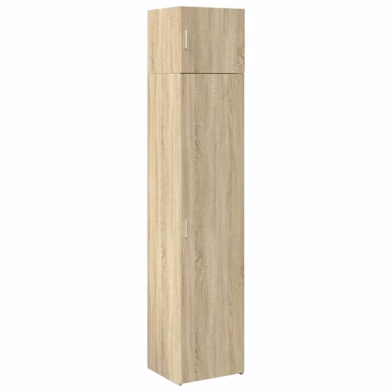 Berkfield Home Slim Freestanding Storage Cabinet in Sonoma Oak Brown, W: 45 cm, D: 42.5 cm, H: 225 cm