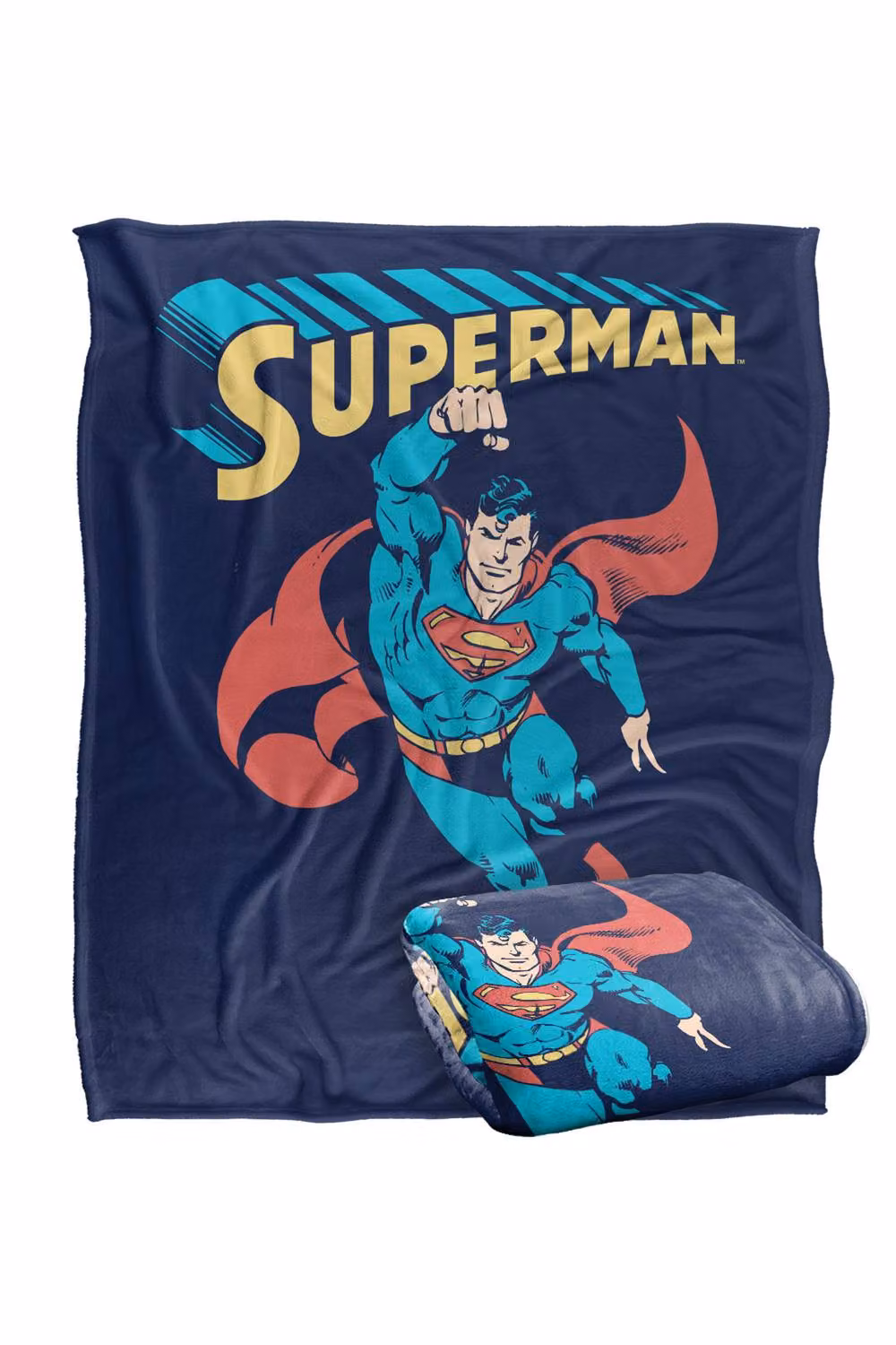 Warner Bros. Superman Superhero Super Soft Silky Touch Fleece Throw Blanket, Multicolour, W: 127.0 cm x L: 152.4 cm – 7