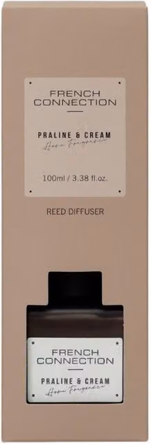 French Connection Praline & Cream Reed Diffuser, 100 ml, Light Brown – 1