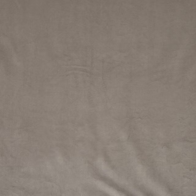 Terrys Glamour Plain Velvet Fabric in Beige or Grey