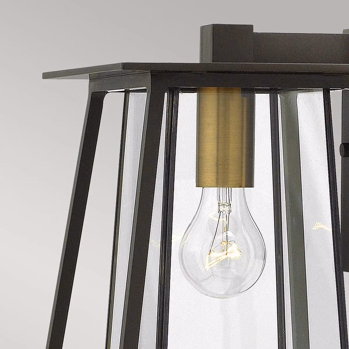 Netlighting Walker Medium Outdoor Wall Lantern in Bronze with E27 Socket and IP44 Rating – 3
