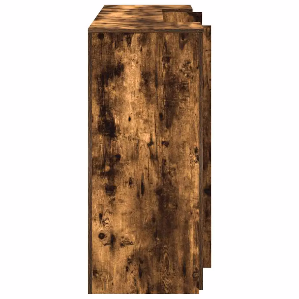 Berkfield Home Smoked Oak Reception Desk in Brown, W/D/H: 180 x 50 x 103.5 cm – 4