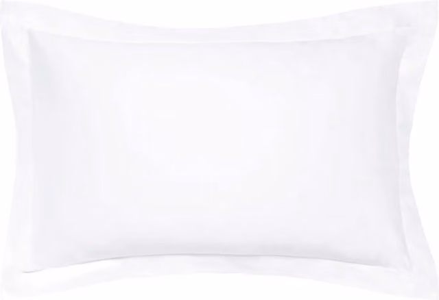 1951 Luxury 1000 Thread Count Egyptian Cotton Mako Satin Oxford Pillowcase, White