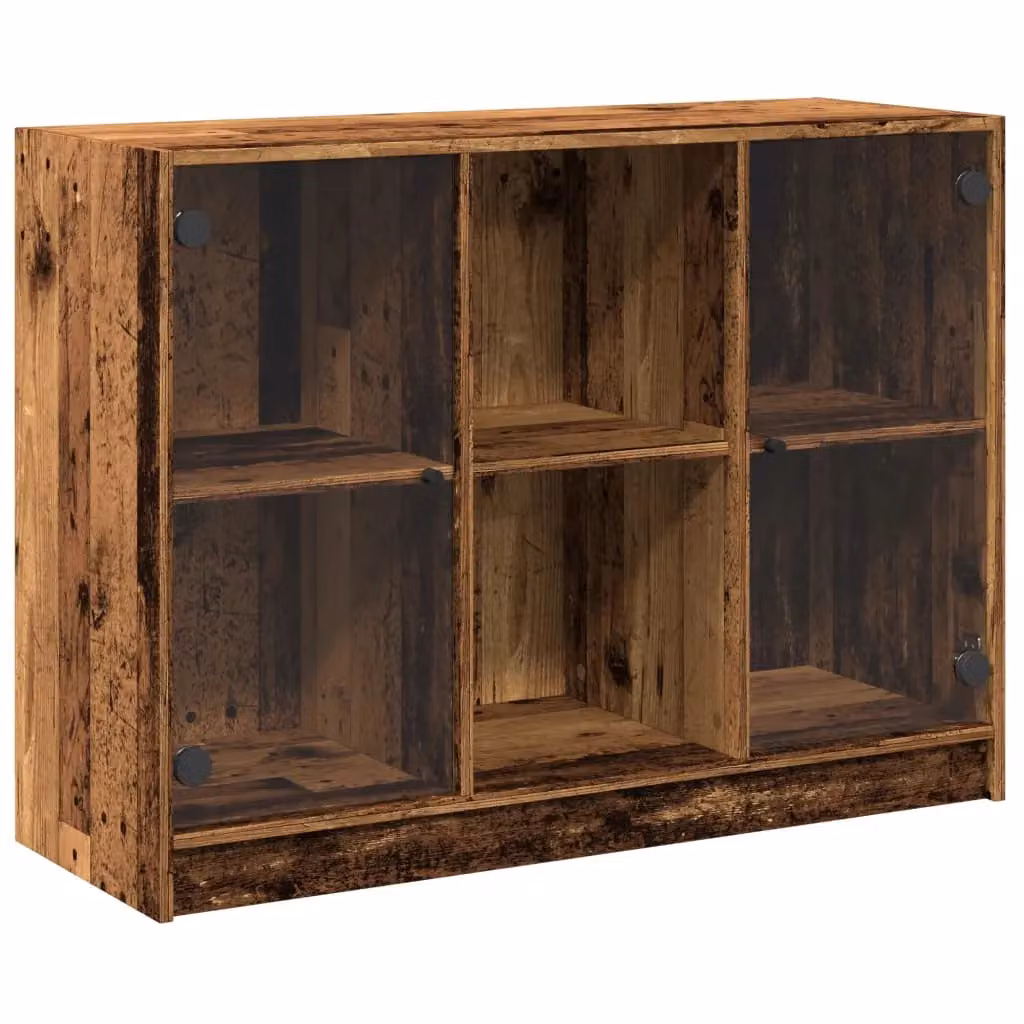Berkfield Home Old Wood Sideboard in Brown, W/D/H: 102 x 37 x 75.5 cm – 2