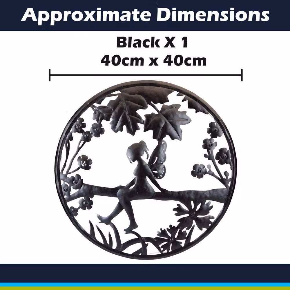 VFM e-Store Solar Garden Wall Lights in Black with Dusk Sensor, Warm White Effect, W/D/H: 40 x 40 x 40 cm – 2