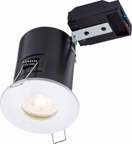 Netlighting White Recessed GU10 Downlight, IP65 Dimmable and Bulb Replaceable, 35W – 1