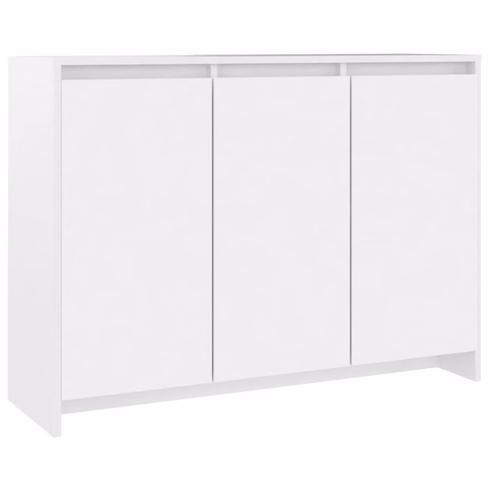 Berkfield Home White Matt MDF Sideboard W/D/H: 102 x 33 x 75 cm – 2