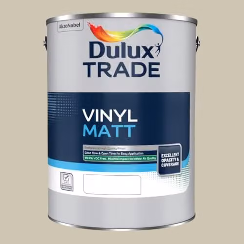 Dulux Trade Vinyl Matt Paint in Mossy Stone, 5 l