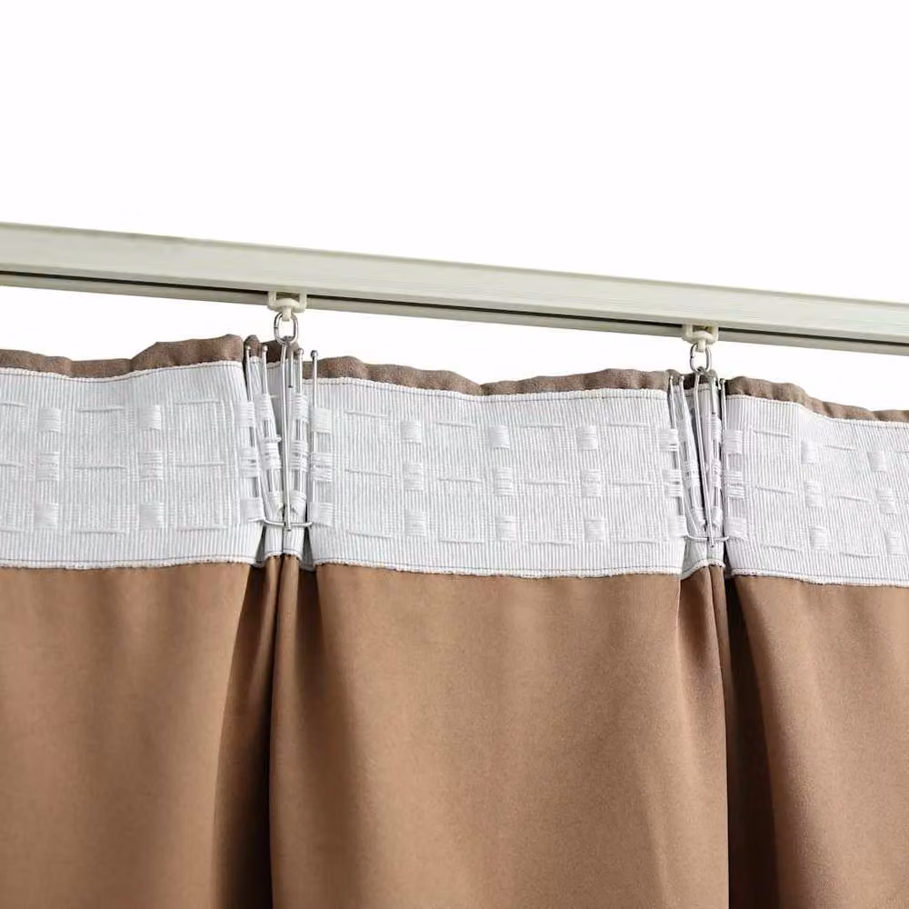 Berkfield Home Taupe Blackout Curtains with Hooks, 2 Pack, W: 140 cm, H: 225 cm – 4