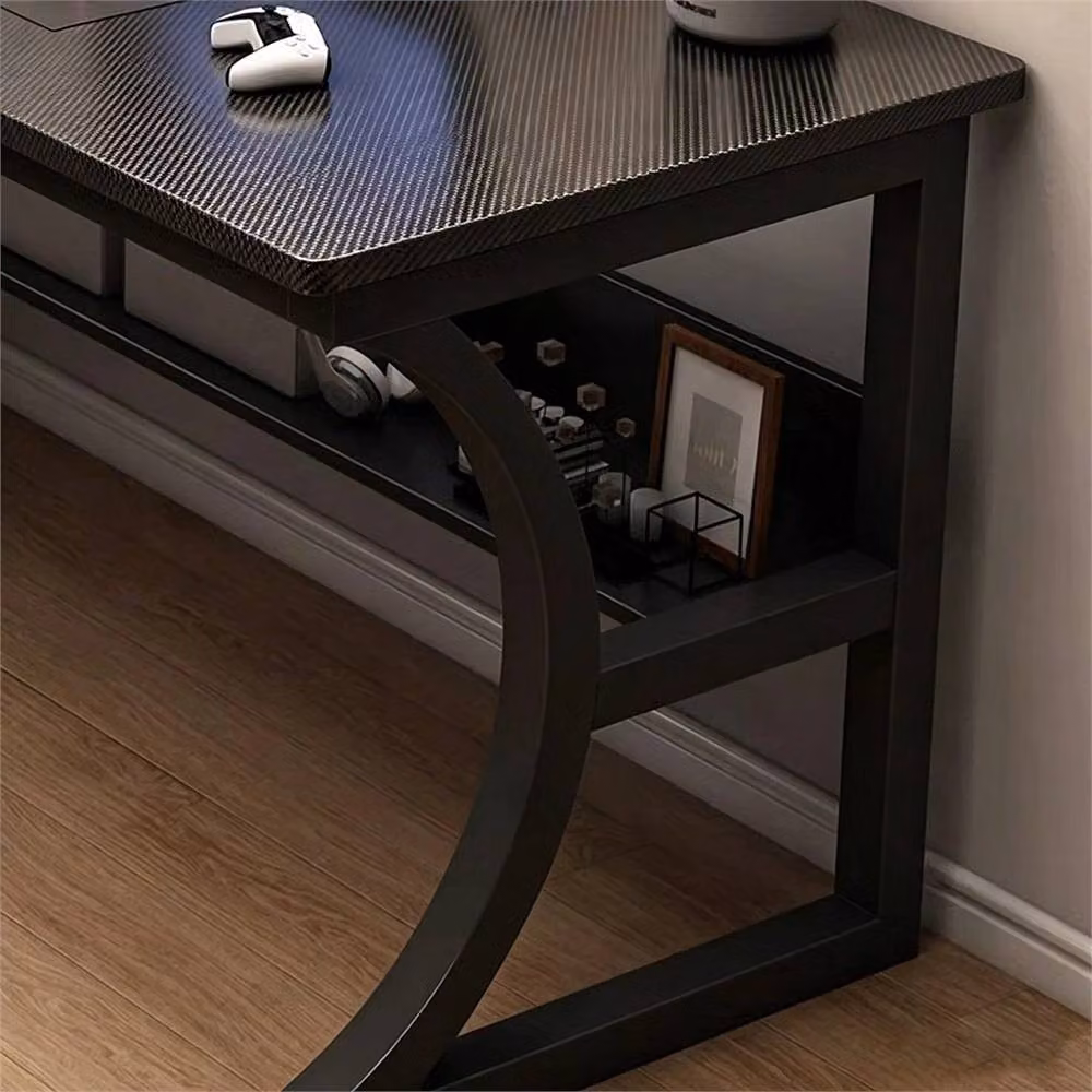 Ventryn Modern Computer Desk in Black, W/D/H: 120 x 60 x 75 cm – 3