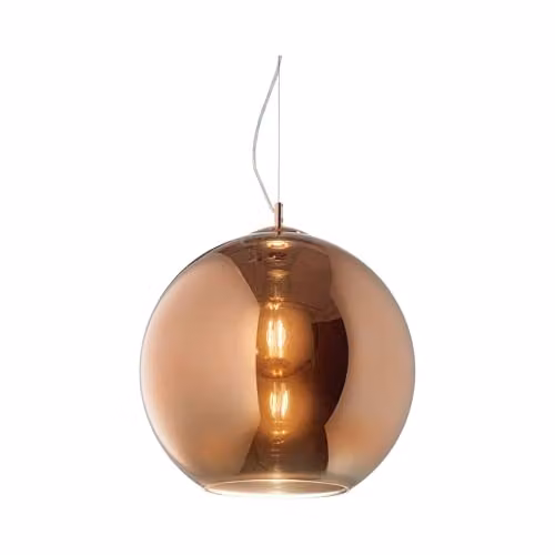 Nemo Lighting Rame SP1 Copper and Grey Dome Ceiling Pendant Light with E27 Socket