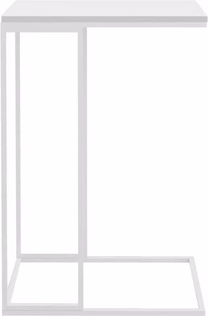 Berkfield Home White Side Table in Engineered Wood W/D/H: 40 x 30 x 59 cm – 1