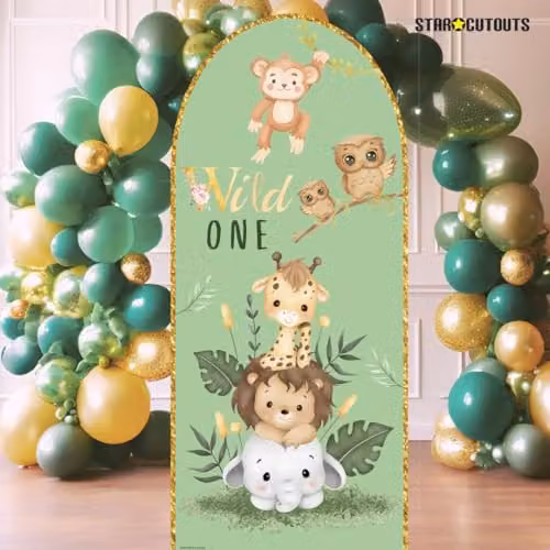 Star Cutouts SC4616 Wild One Multicolour Cardboard Backdrop Sailboard, Height: 185 cm – 2