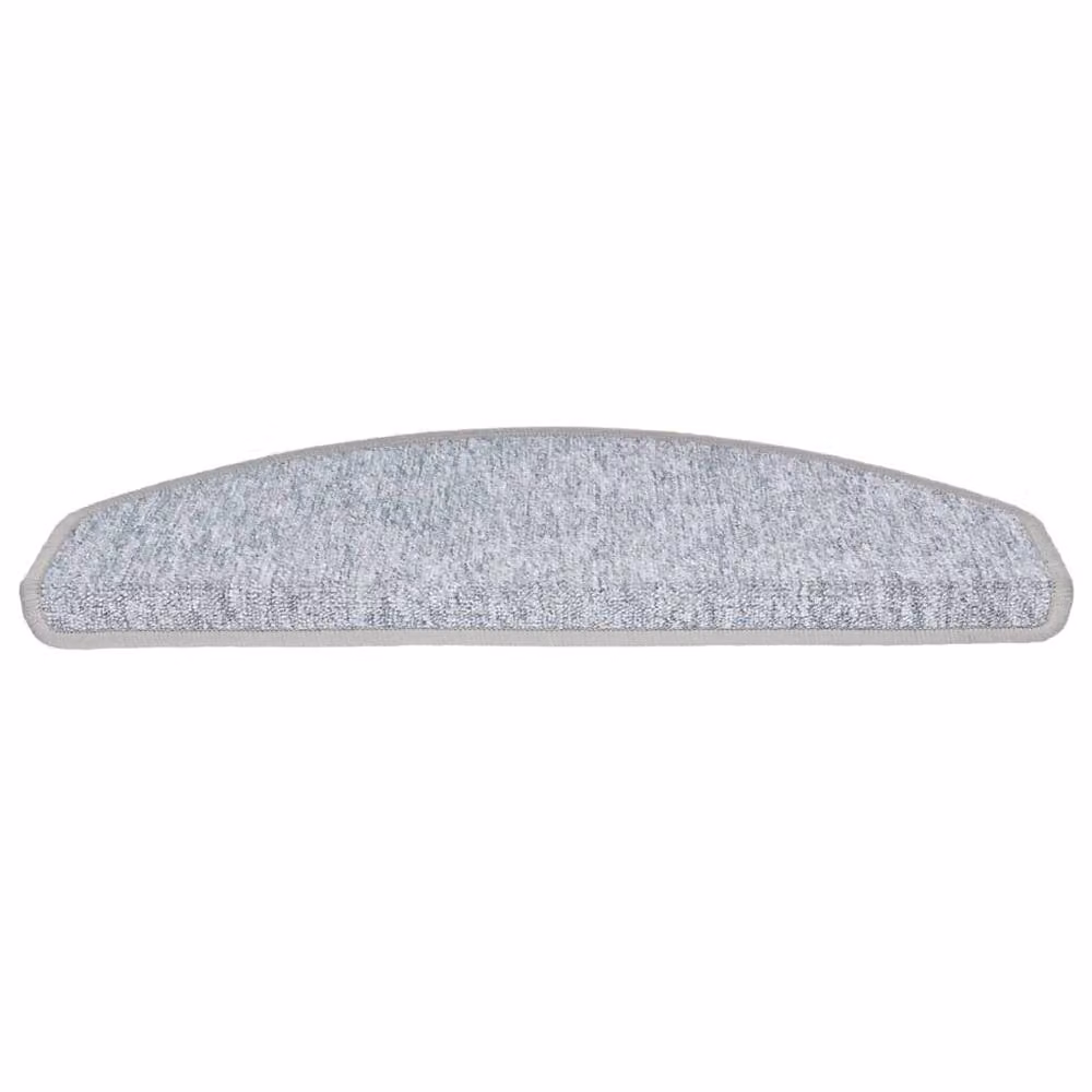 Berkfield Home Self-Adhesive Stair Mats, 10 Pack, Light Grey, W/D/H: 65 x 24 x 4 cm – 2