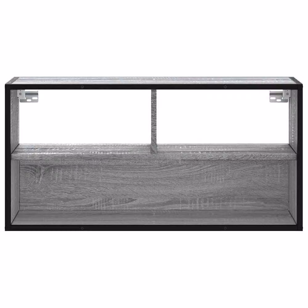 Berkfield Home Industrial TV Cabinet in Grey Sonoma, W: 80 cm, D: 31 cm, H: 39.5 cm – 4