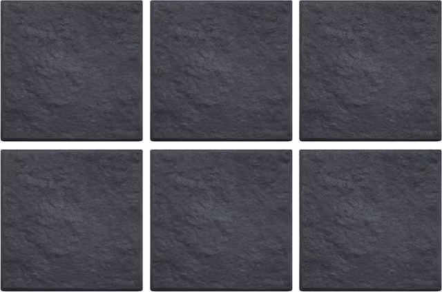 Nicoman Square Stomp Stone Stepping Stones in Grey and Anthracite, Pack of 6